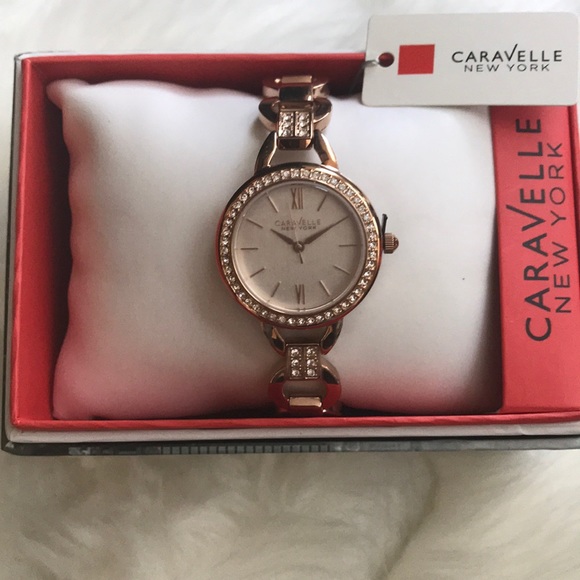 Caravelle New York Bulova Rose Gold Designer Watch main image 7